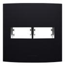 Placa 4x4 2 Módulos Com Suporte Inova Pro Preto - Alumbra