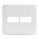 Placa 4x4 2 Modulos Horizontais Schneider Miluz Placa 4x4 2 Modulos Horizontais Schneider Miluz