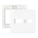 Placa 4x4 2 postos horiz br com suporte b3 margirus