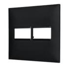 Placa 4x4 2 postos Pial Plus+ Legrand preto acetinado 618511pt