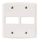 Placa 4X4 2P Horizontal Lux2 Branco Tramontina