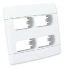 Placa 4x4 4 modulo distanciados branco Placa 4x4 4 modulo distanciados branco