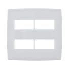 Placa 4x4 4 Módulo Distanciados PialPlus Branco