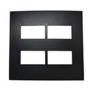 Placa 4x4 4 Postos Ebony Clean Margirius 14455 Placa 4x4 4 Postos Ebony Clean Margirius 14455