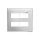 Placa 4x4 4 Postos Separados Branca Simon 35612-50 Linha S35
