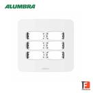 Placa 4X4 6 Modulos C/ Suporte Branco Gracia Maxx Alumbra-85674 Placa 4X4 6 Modulos C/ Suporte Branco Gracia Maxx Alumbra-85674