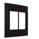 Placa 4x4 6 Posto Preta Fosca Clean Margirius