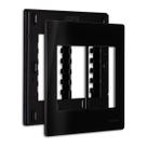 Placa 4x4 6 Postos com Suporte Preto Ebony Infiniti MarGirius