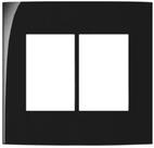 Placa 4x4 6 Postos Horizontal Ebony Clean Preto Fosco - MarGirius Placa 4x4 6 Postos Horizontal Ebony Clean Preto Fosco - MarGirius