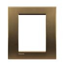 Placa 4x4 Living Light 3+3 Postos Metal Bronze Pial Placa 4x4 Living Light 3+3 Postos Metal Bronze Pial