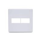 Placa 4x4 P/ 2 Módulos Branca Linha Stella Cor Branco Steck