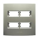 Placa 4x4 p/4 Modulos Dist. c/Sup. Champagne Inova Pro Class Alumbra 85431 Placa 4x4 p/4 Modulos Dist. c/Sup. Champagne Inova Pro Class Alumbra 85431