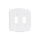 Placa 4x4 Para 2 Interruptores de 1 Tecla Pluzie Ideale Bca Ref. 4228