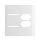 Placa 4x4 para 2 Interruptores e 2 Tomadas + Suporte Branco da Linha Novara - 1100/91 - DICOMPEL Placa 4x4 para 2 Interruptores e 2 Tomadas + Suporte Branco da Linha Novara - 1100/91 - DICOMPEL