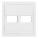 Placa 4x4 Para 2 Módulos com Suporte Cinza Fosco Ekc30000-41 Dicompel Placa 4x4 2 Módulos com S