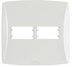 Placa 4x4 Para 2 Módulos Distanciados Linha Petra - MecTronic - MEC-TRONIC Placa 4x4 Para 2 Módulos Distanciados Linha Petra - MecTronic - MEC-TRONIC