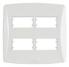 Placa 4x4 Para 4 Modulos Dist Petra - Mill Placa 4x4 Para 4 Modulos Dist Petra - Mill