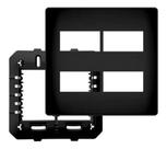 Placa 4x4 Preta 04 Módulos Dis. Com Suporte SHP - Fame Placa 4x4 Preta 04 Módulos Dis. Com Suporte SHP - Fame