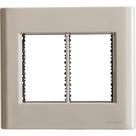 Placa 6 Postos 4x4 Tramontina Giz Fendi Soft Touch com Suporte