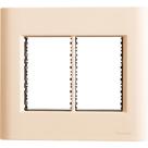 Placa 6 Postos 4x4 Tramontina Giz Nude Soft Touch com Suporte