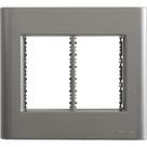 Placa 6 Postos 4x4 Tramontina Giz Onix Metalizado Com Suporte