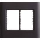 Placa 6 Postos 4x4 Tramontina Giz Preta Soft Touch Suporte Tramontina