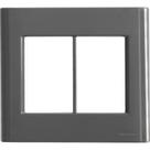 Placa 6 Postos 4x4 Tramontina Giz Titânio sem Suporte Placa 6 Postos 4x4 Tramontina Giz Titânio sem Suporte