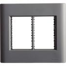 Placa 6 Postos 4x4 Tramontina Giz Titânio Soft Touch Suporte