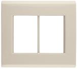 Placa 6 Postos 4x4 Tramontina Liz Bege