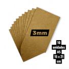 Placa A 5 10 unidades 15x21cm MDF 3mm