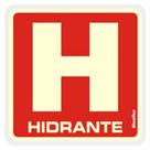 Placa a.ades.15x15(hidrante)fotolumines - 120AZ - SINALIZE