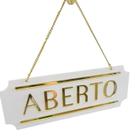 Placa Aberto E Fechado Acrílico Espelhado com Ventosa ACR001 Placa Aberto E Fechado Acrílico Espelhado com Ventosa ACR001