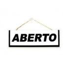 Placa Aberto/Fechado - 210mm x 70mm Placa Aberto/Fechado - 210mm x 70mm