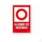 Placa Acionador Botoeira de Alarme de Incêndio 20x20 Placa Acionador Botoeira de Alarme de Incêndio 20x20