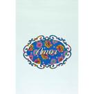 Placa Aconchego Amor Azul Escuro