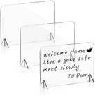 Placa acrílica apagável a seco, pacote com 3 unidades, Gersoniel Clear, 20x30cm