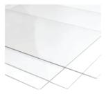 Placa acrilica cristal 2mm 30x30