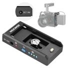 Placa Adaptadora de Bateria NP-F Neewer PS004E Para Cage e Monitores Com Indicadores LED
