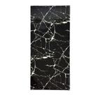 Placa adesiva de papel para parede mármore preto 60x30cm 0121 topmix