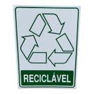 Placa adesiva Sinalização lixo reciclavel 15x20 cm adesivo Placa adesiva Sinalização lixo reciclavel 15x20 cm adesivo