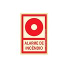 Placa Alarme De Incêndio 13,5 x 20 Cm - Sinalize Placa Alarme De Incêndio 13,5 x 20 Cm - Sinalize