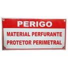 Placa alerta aluminio p/cocertina 3 relevo 200x100