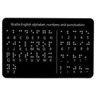 Placa alfabética em braille Gosknor 19x12cm Raised Dots Auxiliar didático