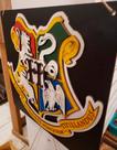 Placa Alto Relevo Harry Potter Hogwarts 29 cm