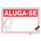 Placa Aluga-se Casa Comércio Terreno Imóvel 30x20cm + Caneta Placa Aluga-se Casa Comércio Terreno Imóvel 30x20cm + Caneta