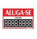 Placa - aluga-se / em ps 30 x 20cm emplac br