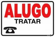 Placa Alugo Tratar Ps29 30x20cm 30x20 Placa Alugo Tratar Ps29 30x20cm 30x20