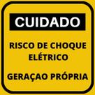 Placa Alum. Geração Própria Padrão CPFL 13x13cm Placa Alum. Geração Própria Padrão CPFL 13x13cm