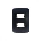 Placa Alumbra Gracia 4X2 Preta (2 Modulos Distanciados) 85692