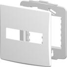 Placa Alumbra Siena 4X4 Branca (2 Modulos) 6411